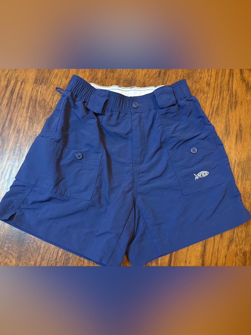 AFTCO Men's Navy Blue Shorts